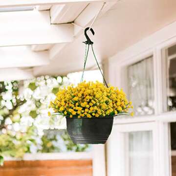 GREENRAIN 6 Bundles Artificial Lotus Flowers - UV Resistant