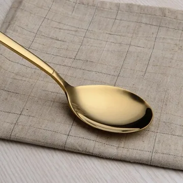 Berglander Titanium Gold Plated Flatware Set for Elegant Dining