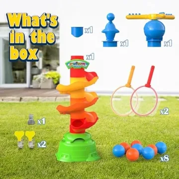 Sprinkler for Kids, Fingarden 3-in-1 Water Toys for Kids Outdoor Play, 360° Rotating Sprinkler & Catch Ball Game & Rolling Ball, Outdoor Toys for Boys Girls Age 3+