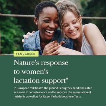 Gaia Herbs Fenugreek Seed - Helps Support Healthy Lactation and Breast Milk Production* - Made with Organic Fenugreek Seeds - 60 Vegan Liquid Phyto-Capsules (Up to 15-Day Supply)