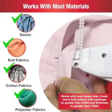 SINGER Button Fast™ Replacement Fasteners and Buttons Bundle - Quick Fix Temporary Solution for Missing Buttons and Clothing Repairs