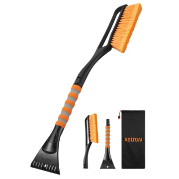 AstroAI 27" Snow Brush Ice Scraper Ergonomic Grip Cars Trucks
