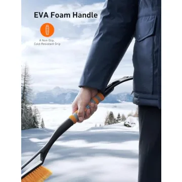 AstroAI 27" Snow Brush Ice Scraper Ergonomic Grip Cars Trucks