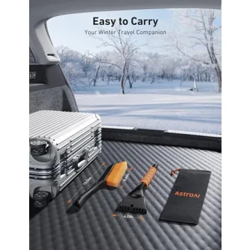 AstroAI 27" Snow Brush Ice Scraper Ergonomic Grip Cars Trucks
