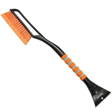 AstroAI 27" Snow Brush Ice Scraper Ergonomic Grip Cars Trucks