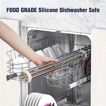 Tomorotec Roll Up Stainless Steel Dish Drying Rack