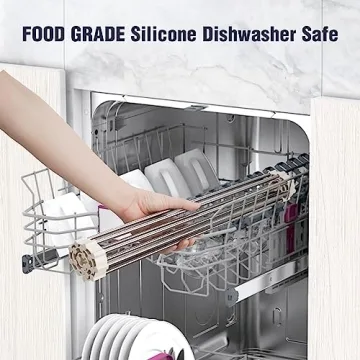 Tomorotec Roll Up Stainless Steel Dish Drying Rack