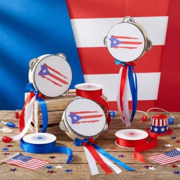 Puerto Rico Tambourine Set - 10 Music Kits for Parties