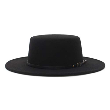 EOZY Classic Felt Fedora Hat - Stylish Wide Brim for Men & Women