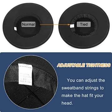 EOZY Classic Felt Fedora Hat Stylish Wide Brim Unisex