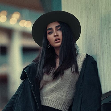 EOZY Classic Felt Fedora Hat Stylish Wide Brim Unisex