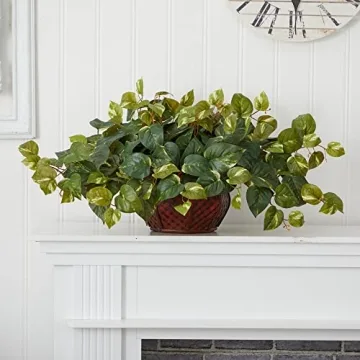 Nearly Natural Pothos Plant for Elegant Home Decor