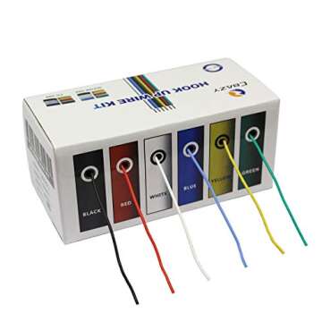CBAZY Hook Up Wire Kit - 18 AWG Silicone Stranded Wire 6 Colors