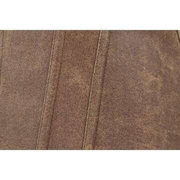 Charmian Women's Renaissance Lace Up Vintage Boned Bustier Corset with Garters Brown Small