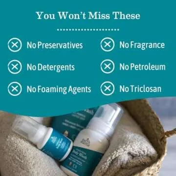 Earth Mama Ginger Fresh Foaming Hand Soap and All Purpose Body Wash for Sensitive Skin, Liquid Castile Soap with Organic Coconut Oil, Shea Butter, Calendula, & Aloe, 5.3 fl oz (2-Pack)