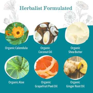 Earth Mama Ginger Fresh Foaming Hand Soap and All Purpose Body Wash for Sensitive Skin, Liquid Castile Soap with Organic Coconut Oil, Shea Butter, Calendula, & Aloe, 5.3 fl oz (2-Pack)