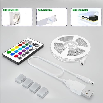 Maylit 8.2ft LED Strip Lights for 40-60in TVs