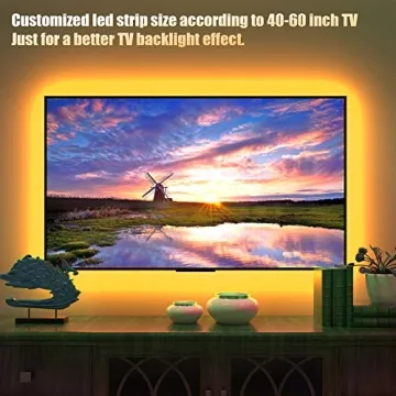 Maylit 8.2ft LED Strip Lights for 40-60in TVs