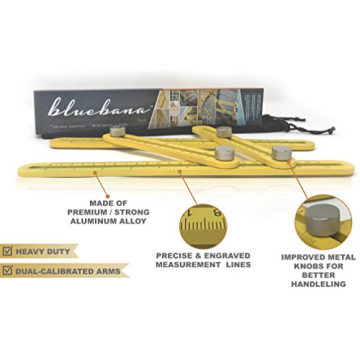 Multi Angle Measuring Ruler for Perfect Cuts Every Time