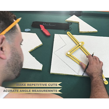 Multi Angle Measuring Ruler for Perfect Cuts Every Time