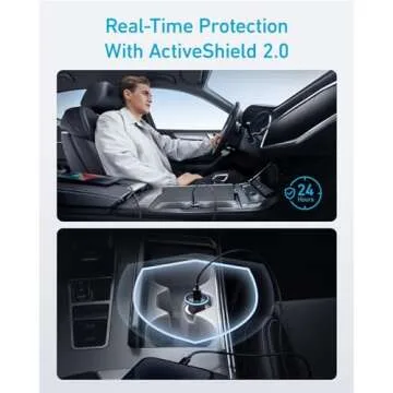 Anker USB C Car Charger Adapter, 52.5W Cigarette Lighter USB Charger, iPhone 16 Car Charger with 30W PowerIQ 3.0 Fast Charging for iPhone 16/15/14/13