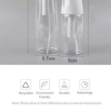 TeochewTech Spray Bottle for Hair Plants Face, Continuous Fine Mist Spray Bottle for Hairstyling Cleaning Traveling Gardening, 5.4oz Clear Empty Water Spray Bottle