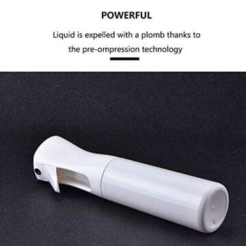 TeochewTech Spray Bottle for Hair Plants Face, Continuous Fine Mist Spray Bottle for Hairstyling Cleaning Traveling Gardening, 5.4oz Clear Empty Water Spray Bottle