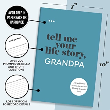 Tell Me Your Life Story, Grandpa Memory Journal