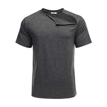 Deyeek Men's Post Surgery Shirt for Easy Recovery Wear