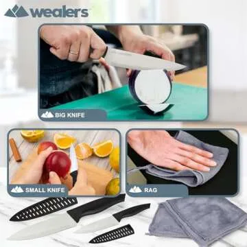 12 Piece Camp Kitchen Cooking Utensil Set for Travel