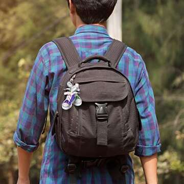 ArtCreativity Mini Canvas Sneaker Keychains for Kids