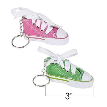 ArtCreativity Mini Canvas Sneaker Keychains for Kids