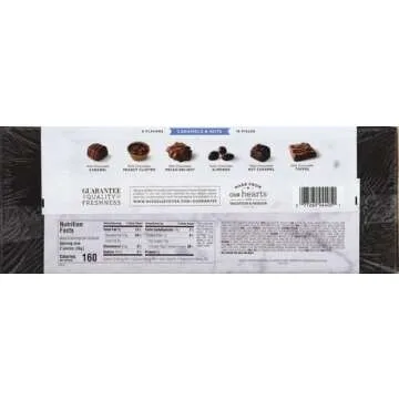 Russell Stover Caramel and Nuts in Milk and Dark Chocolate, Mother's Day Chocolate Gift Box, 9.4 Ounce