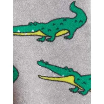Simple Joys by Carter's Boys' 3-Pack Loose Fit Flame Resistant Fleece Footless Pajamas, Alligator/Bear/Fox, 24 Months