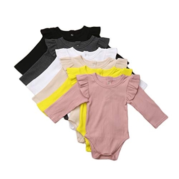 Stylish Ruffle Romper for Infant Baby Girls 0-24 Mo