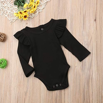 Stylish Ruffle Romper for Infant Baby Girls 0-24 Mo