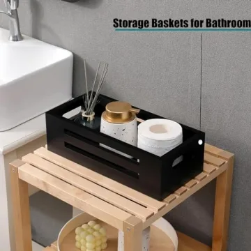 HTAYUXWO Rustic Bathroom Decor Box for Organization