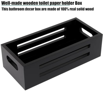 HTAYUXWO Rustic Bathroom Decor Box for Organization