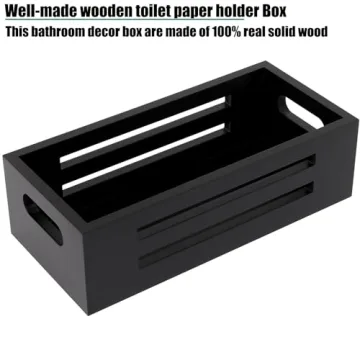 HTAYUXWO Rustic Bathroom Decor Box for Organization