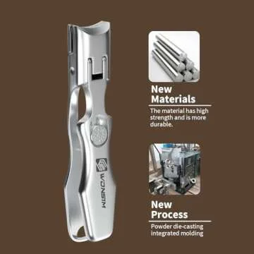 WONSIM Heavy Duty German Nail Clippers for Thick Nails