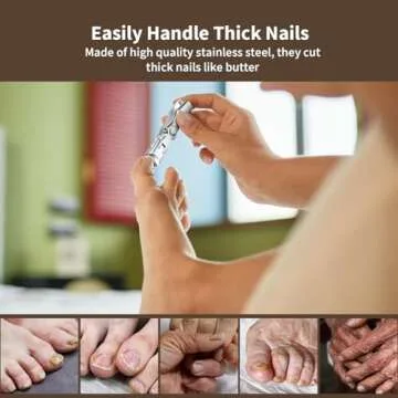 WONSIM Heavy Duty German Nail Clippers for Thick Nails