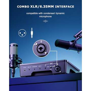 Glomtheia Gaming Sound Board - Professional Audio Mixer