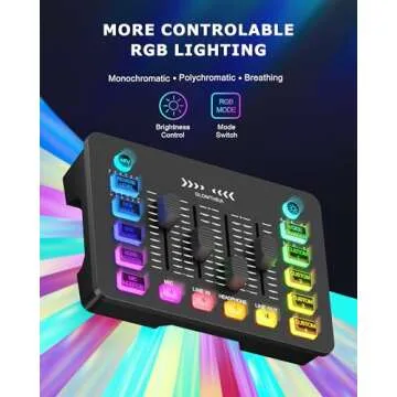 Glomtheia Gaming Sound Board - Professional Audio Mixer