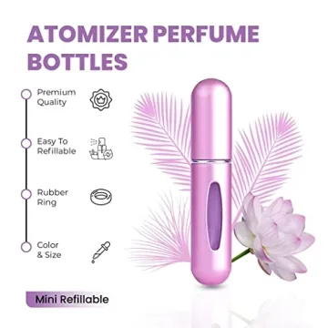 VIGOR PATH Portable Mini Refillable Perfume/Cologne Atomizer Bottle - great for travel, parties and events - Travel & toiletry accessory great for both men and women - 5ml/0.2oz (Variety Pack of 4)