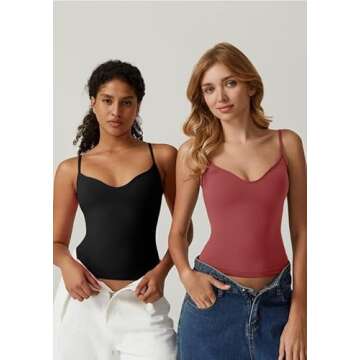 Stylish QINSEN Sexy Plunge V-Neck Crop Top for Women