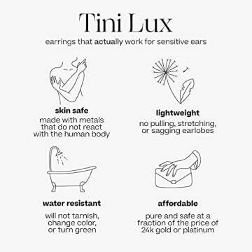 Tini Lux Titanium Mini Trendsetter Hoops - Comfortable Earrings
