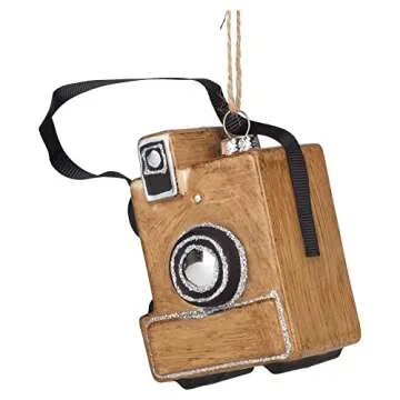 Antique Camera Ornament by RAZ Imports - 3.75 inches
