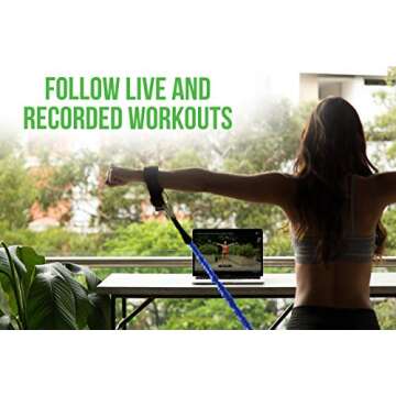 BodyBoss Home Gym 2.0 - Full Portable Gym Home Workout Package + 2 Extra Bands, Blue