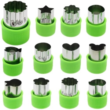 LENK Vegetable Cutter Shapes Set - 9 Pcs for Creative Baking & Fun Cooking
