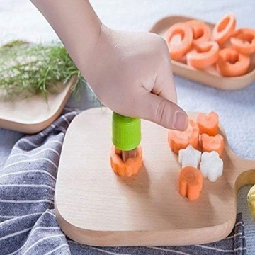 LENK 9-Pc Vegetable & Cookie Cutter Set for Kids Fun